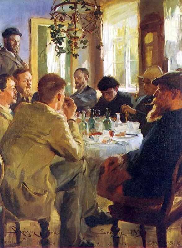 The Artists Luncheon, Peter Severin Kroyer